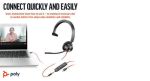 Poly Blackwire 3315 Monaural MS USB-C/A +3.5mm Headset 8X218AA image 5
