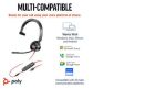 Poly Blackwire 3315 Monaural MS USB-C/A +3.5mm Headset 8X218AA image 6