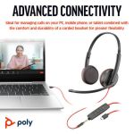 Poly Blackwire 3225 Stereo UC USB-C/A +3.5mm Headset 8X229AA image 5