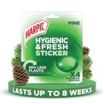 Harpic Hygienic Fresh Sticker Adhesive Toilet Block Pine (Pack of 6) 3275287 image 4