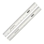 Shatterproof Rulers 30cm Clear (Pack of 100) EE10426 image 1