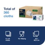 Tork 2 in 1 Scouring and Cleaning Cloth White 450150 (Pack of 360) image 2