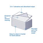 Tork 2 in 1 Scouring and Cleaning Cloth White 450150 (Pack of 360) image 4