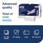 Tork Xpress Compressed Soft Multifold Hand Towels White (Pack of 2400) 120454 image 3