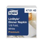 Tork Linstyle Dinner Napkin White 8 Fold (Pack of 50) 478145 image 1