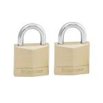 Master Lock 30mm Brass Padlock with 2 Keys (Pack of 2) 130EURT image 1