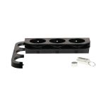 M System Black Triple Bracket 165x50x85mm (Pack of 2) SUPCJSI008A image 1