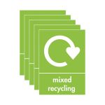 A5 Sign Self Adhesive Mixed Recycling (Pack of 5) Y7321005 image 2