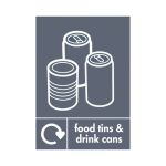 A5 Sign Self Adhesive Food Tins and Drink Cans (Pack of 5) Y7321008 image 1