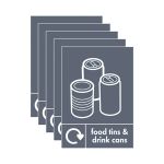 A5 Sign Self Adhesive Food Tins and Drink Cans (Pack of 5) Y7321008 image 2