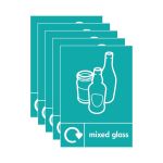 A5 Sign Self Adhesive Mixed Glass (Pack of 5) Y7321009 image 2