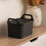 Strata Small Urban Store Basket with Lid 4L Charcoal Grey XW122-CHA-VW image 2