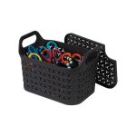 Strata Small Urban Store Basket with Lid 4L Charcoal Grey XW122-CHA-VW image 3