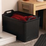 Strata Extra Large Basket with Lid 42L Charcoal Grey XW131-CHA-VW image 4