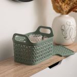 Strata Small Urban Store Basket with Lid 4L Green XW122-LPG-VW image 2