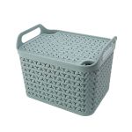 Strata Medium Urban Store Basket with Lid 14L Green XW123-LPG-VW image 1