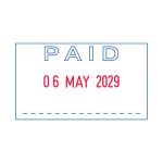 Trodat Printy 4750L2 Dater Stamp - Paid 141365 image 2