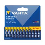 Varta Longlife Power AAA Alkaline Battery 1.5V (Pack of 12) 4903121782 image 1