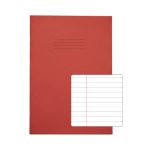 Rhino Exercise Book 80 Page 13x9in 8mm Ruled Red Contract (Pack of 50) VDUV080-200-6 image 1