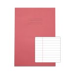 Rhino Exercise Book 80 Page A4 8mm Ruled Pink Contract (Pack of 50) VEXV668-115-8 image 1