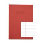 Rhino Exercise Book 80 Page A4 8mm Ruled Red Contract (Pack of 50) VEXV668-495-0 image 1