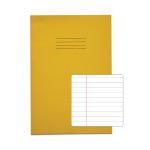 Rhino Exercise Book 80 Page A4 8mm Ruled Yellow Contract (Pack of 50) VEXV668-945-0 image 1