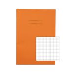Rhino Exercise Book 80 Page A4 5mm Squares Orange Contract (Pack of 50) VEXV668-525-8 image 1