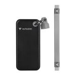 Verbatim Pocket SSD Keyring with Cable Attachment 1TB Black/Grey 32190 image 2