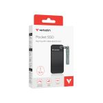 Verbatim Pocket SSD Keyring with Cable Attachment 1TB Black/Grey 32190 image 3