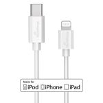 MediaRange Apple Lightning to USB Type-C Charge + Sync Cable 1m White image 4