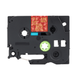 Compatible Brother TZeMPCA34 12mm Gold on Red Tape (8 Meters)