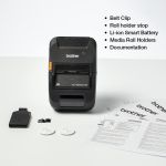 Brother RJ-3230B Mobile Receipt Label Printer With Battery 
