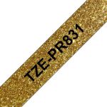 Brother 12mm TZEPR831 Black on Premium Gold (8m)