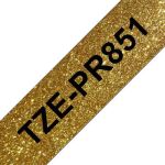 Brother 24mm TZEPR851 Black on Premium Gold Tape (8m)