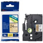 Brother 24mm TZEPR851 Black on Premium Gold Tape (8m)
