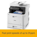 Brother DCP-L8410CDW A4 Colour Laser Multifunction  side view