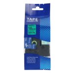 Compatible Brother TZe741 18mm Gloss Black On Green Tape