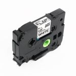 Compatible Brother TZE211 6mm Gloss Black On White Tape