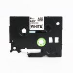 Compatible Brother TZE211 6mm Gloss Black On White Tape