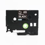 Compatible Brother TZ335 12mm Gloss White On Black Tape