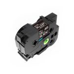 Compatible Brother TZ355 24mm Gloss White On Black Tape