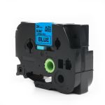 Compatible Brother TZ551 24mm Gloss Black On Blue Tape