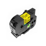 Compatible Brother TZ651 24mm Gloss Black On Yellow Tape