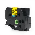 Compatible Brother TZ651 24mm Gloss Black On Yellow Tape