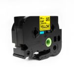 Compatible Brother TZ651 24mm Gloss Black On Yellow Tape