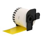 Compatible Brother DK44605 62mm Yellow Removable Paper Tape