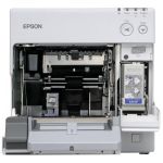 Epson TM-C3400 Colour Network Label Printer open front
