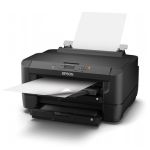 Epson WorkForce WF-7110DTW A3+ Colour Inkjet Printer left view printing 