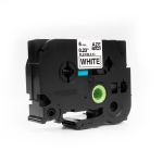Compatible Brother TZFX211 6mm Flexi Tape Black on White Tape