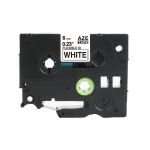 Compatible Brother TZFX211 6mm Flexi Tape Black on White Tape